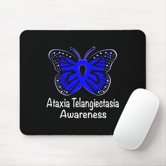 Tapis De Souris Ataxia Telangiectasia Awareness Warrior Support Bl (Avec souris)