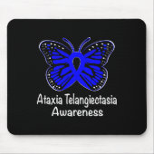 Tapis De Souris Ataxia Telangiectasia Awareness Warrior Support Bl (Devant)