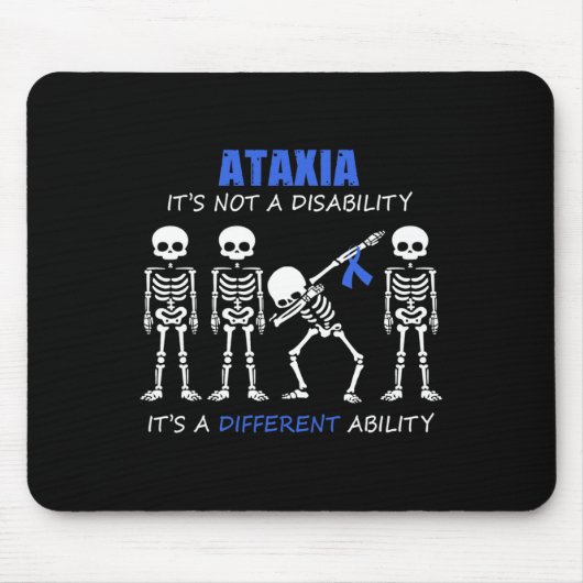 Tapis De Souris Ataxie Ce n'est pas un squelette handicapé (Devant)