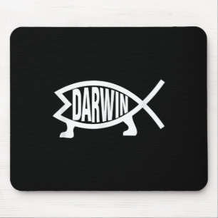 Tapis De Souris Athée Charles Darwin Théorie De L'Évolution Poisso