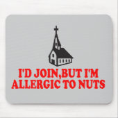 Tapis De Souris Athée drôle (Devant)