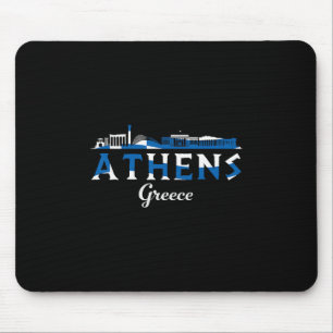 Tapis De Souris Athènes Grèce Destination Grecque Vacances Voyage