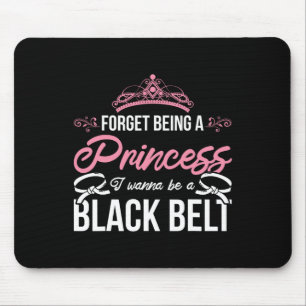 Tapis De Souris Athlete Karate Girl Sparring Black Belt Women Cade