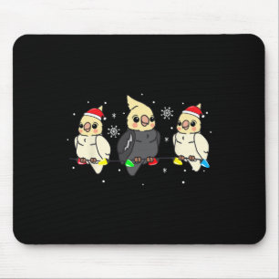 Tapis De Souris Atiel Bird lumières de Noël amusant animal de comp