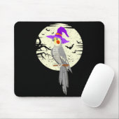 Tapis De Souris Atiel Bird Witch Hat Funny Halloween Animal Lover (Avec souris)
