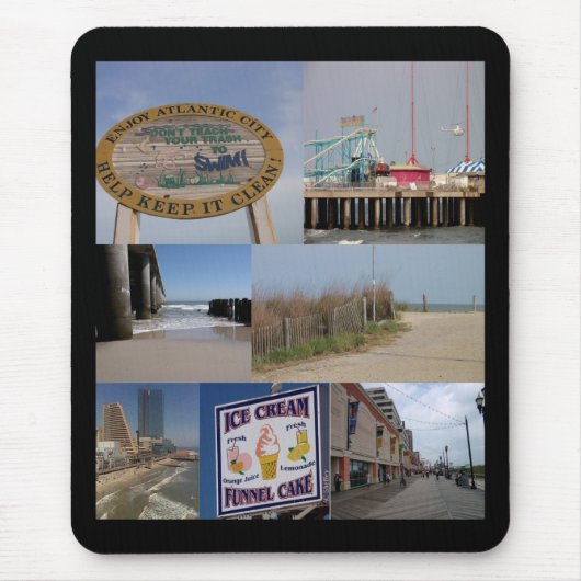 Tapis De Souris Atlantic City Boardwalk Mousepad (Devant)