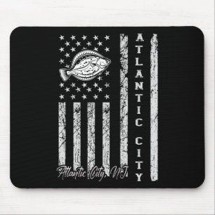 Tapis De Souris Atlantic City Nj Pour La Pêche Au Fluke Pour Les P