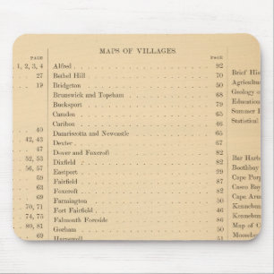 Tapis De Souris Atlas de Stuart sur l'état du Maine