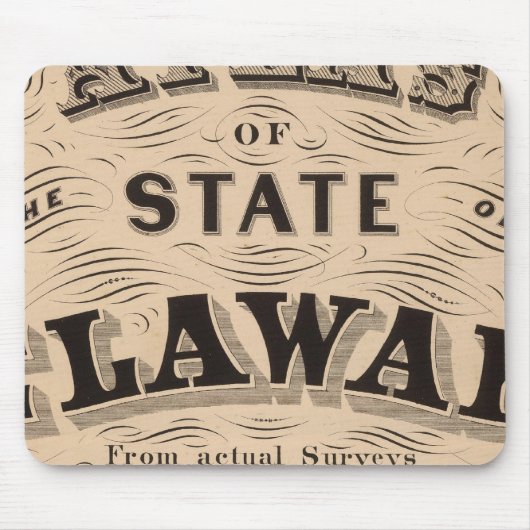 Tapis De Souris Atlas du Delaware (Devant)