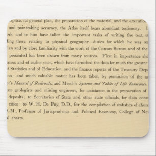 Tapis De Souris Atlas statistique de Scribner