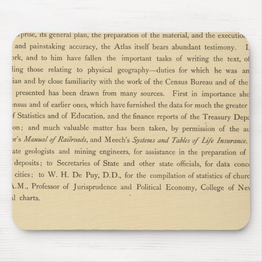 Tapis De Souris Atlas statistique de Scribner (Devant)