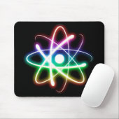Tapis De Souris Atom brillant coloré | NERD (Avec souris)