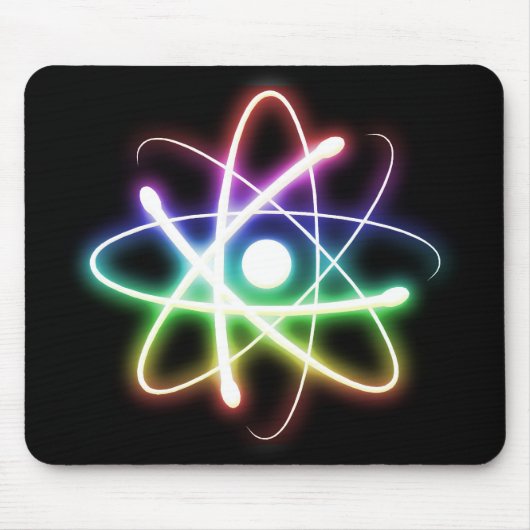 Tapis De Souris Atom brillant coloré | NERD (Devant)