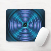 Tapis De Souris Atome bleu en rotation (Avec souris)
