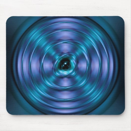 Tapis De Souris Atome bleu en rotation (Devant)