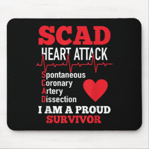 Tapis De Souris Attaque Cardiaque Scad Cardiaque Spontanée Disques