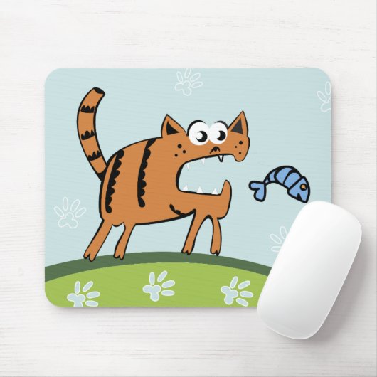 Tapis De Souris Attaquer le chat (Avec souris)