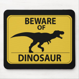 Tapis De Souris Attention aux dinosaures