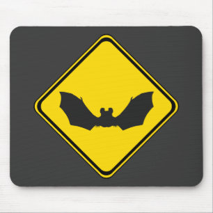 Tapis De Souris Attention : chauves-souris !