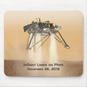 Tapis De Souris Atterrissage en vue sur Mars