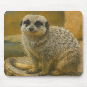 Tapis De Souris Attitude - Meerkat Portrait réaliste