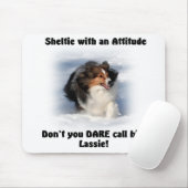 Tapis De Souris Attitude Mousepad de Sheltie (Avec souris)