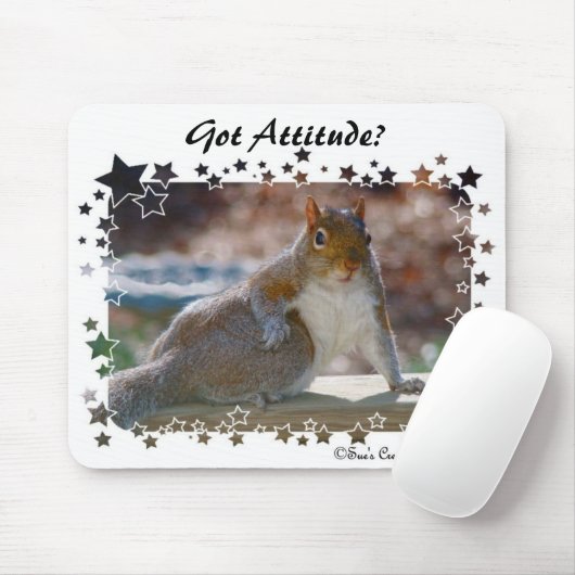 Tapis De Souris Attitude obtenue ? Écureuil (Avec souris)