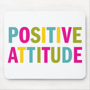 Tapis De Souris Attitude positive dans des couleurs lumineuses