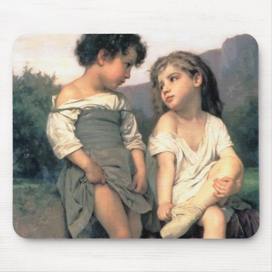 Tapis De Souris Au bord du ruisseau, Bouguereau (Devant)