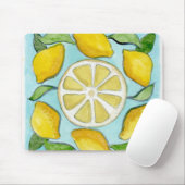 Tapis de souris au design citron (Avec souris)