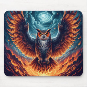 Tapis De Souris Au-dessus et au-dessous - Wise Owl Art