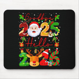 Tapis De Souris Au revoir 2025 Bonjour 2026 Bonne Année Noël F