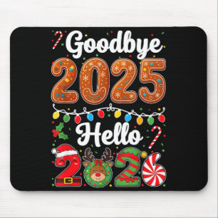 Tapis De Souris Au revoir 2025 Bonjour 2026 Bonne Saint-Sylvestre