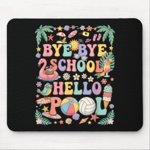 Tapis De Souris Au revoir école bonjour piscine Vacances d'été Drô