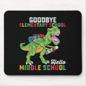 Tapis De Souris Au revoir Élémentaire Hello Middle School T Rex (Devant)