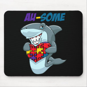 Tapis De Souris Au Some Shark Incroyable Puzzle Autistique Sensibi