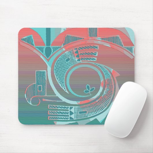 Tapis De Souris Aube Mousepad de turquoise (Avec souris)