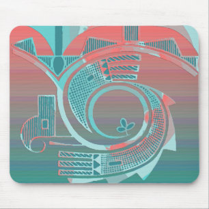 Tapis De Souris Aube Mousepad de turquoise
