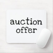 Tapis De Souris Auction (Avec souris)