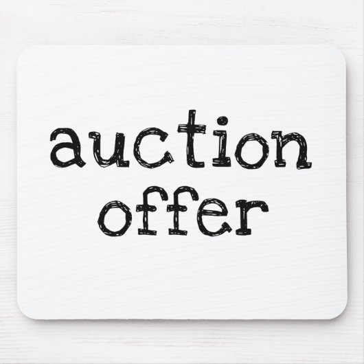 Tapis De Souris Auction (Devant)