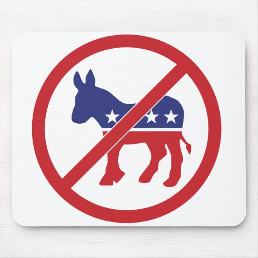 Tapis De Souris Aucun âne de Démocrate de la politique (Devant)