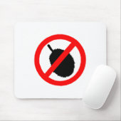 Tapis De Souris Aucun article de signe de durian (Avec souris)