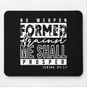Tapis De Souris Aucun enfant formé contre moi ne prospérera chréti
