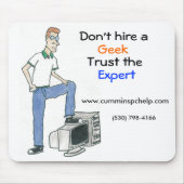 Tapis De Souris Aucun geeks Mousepad (Devant)