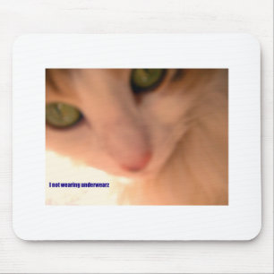 Tapis De Souris aucun minou de sous-vêtements