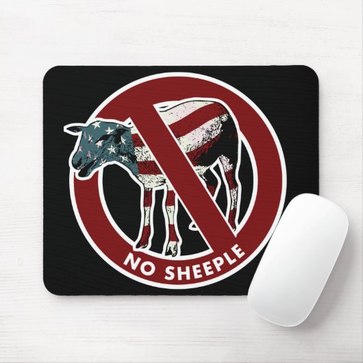 Tapis De Souris Aucun Sheeple Mousepad (Avec souris)
