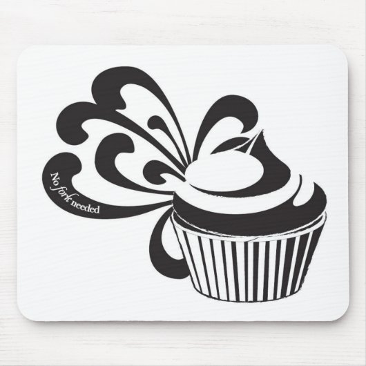 Tapis De Souris "Aucune fourchette exigée " (Devant)