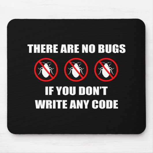 Tapis De Souris Aucuns insectes aucun code (Devant)