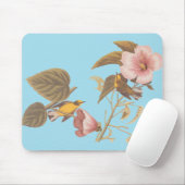Tapis De Souris Audubon Bleu aile Jaune Paruline Oiseau (Avec souris)