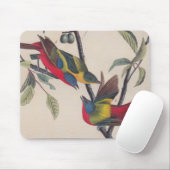 Tapis De Souris Audubon Peint Bunting Bird Wildlife (Avec souris)